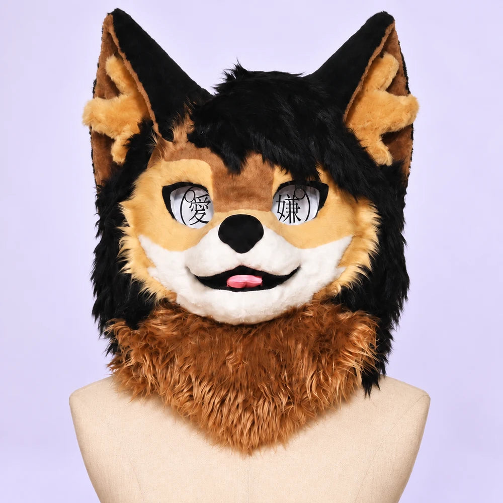 Brown and black custom head example